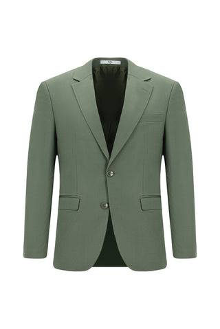  Koyu Yeşil 4 Drop Relaxed Fit Rahat Kesim Pamuklu Lyocell Takım Elbise