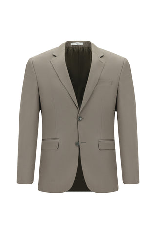  Koyu Vizon Slim Fit Dar Kesim Pamuklu Lyocell Klasik Takım Elbise