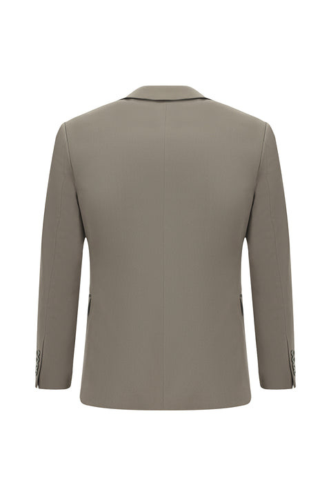 Koyu Vizon 7 Drop Slim Fit Dar Kesim Pamuklu Lyocell Takım Elbise