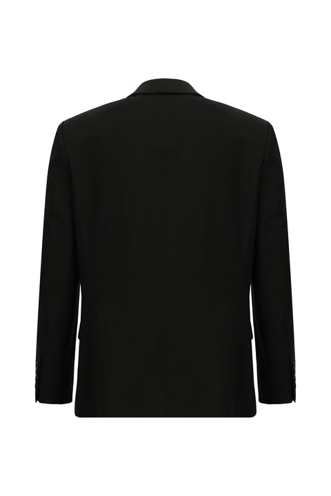 Siyah 4 Drop Relaxed Fit Rahat Kesim Takım Elbise