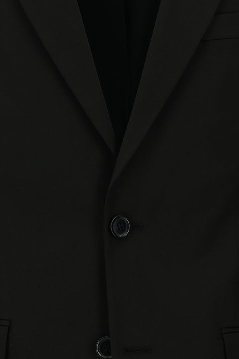 Siyah 4 Drop Relaxed Fit Rahat Kesim Takım Elbise