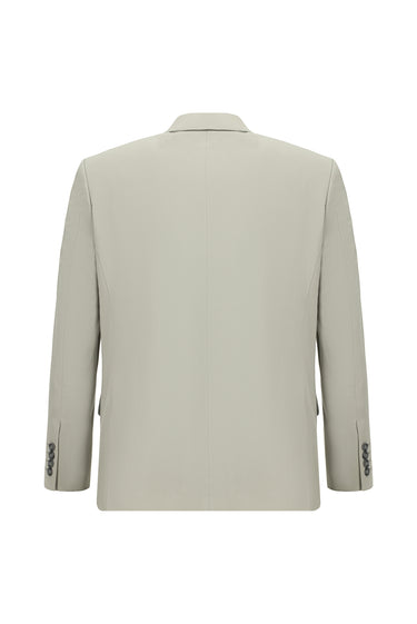 Açık Gri Slim Fit Dar Kesim Klasik Takım Elbise