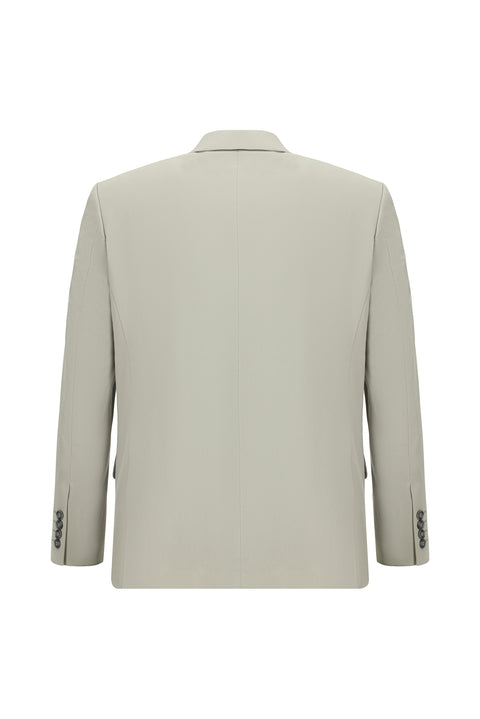 Light Gray 4-Drop Relaxed Fit Suit
