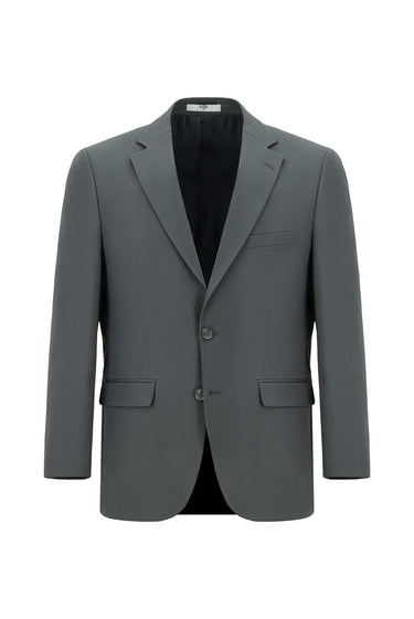 Orta Füme 7 Drop Slim Fit Dar Kesim Klasik Takım Elbise