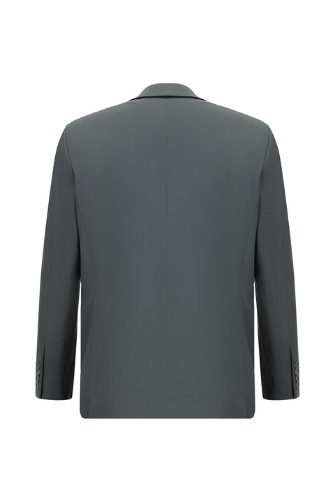 Orta Füme 7 Drop Slim Fit Dar Kesim Takım Elbise