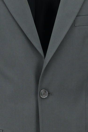 Orta Füme Slim Fit Dar Kesim Klasik Takım Elbise