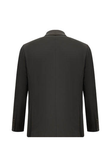 Koyu Kahve Slim Fit Dar Kesim Klasik Takım Elbise
