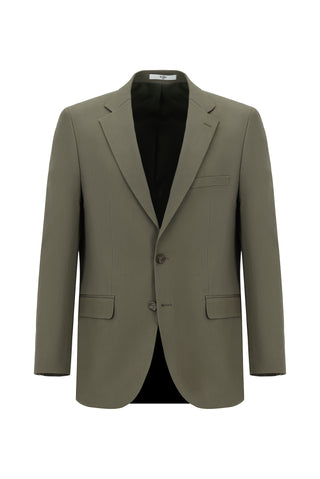  Orta Haki Slim Fit Dar Kesim Klasik Takım Elbise