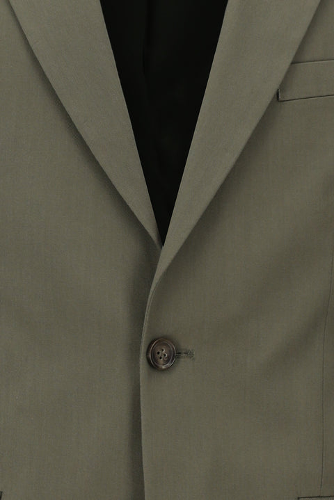 Medium Khaki 4-Drop Relaxed Fit Suit
