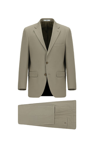  Açık Vizon Relaxed Fit Rahat Kesim Klasik Takım Elbise