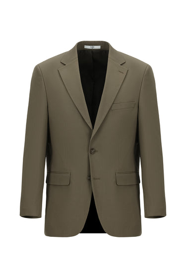 Koyu Vizon Slim Fit Dar Kesim Klasik Takım Elbise