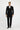 Siyah Slim Fit Dar Kesim Kruvaze Takım Elbise