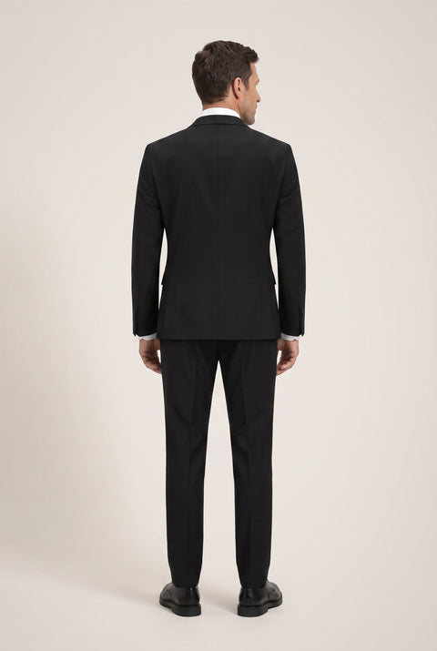 Black 7 Drop Slim Fit Narrow Cut Seasonal Double-Breasted Suit