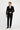 Siyah Slim Fit Dar Kesim Kruvaze Takım Elbise