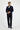  Koyu Lacivert Slim Fit Dar Kesim Kruvaze Takım Elbise