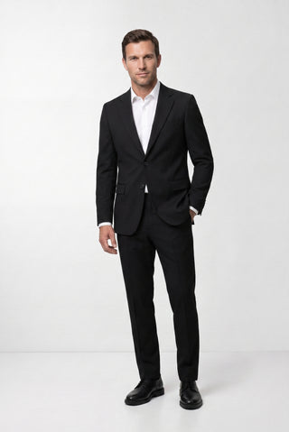  Siyah 7 Drop Slim Fit Dar Kesim Mevsimlik Takım Elbise