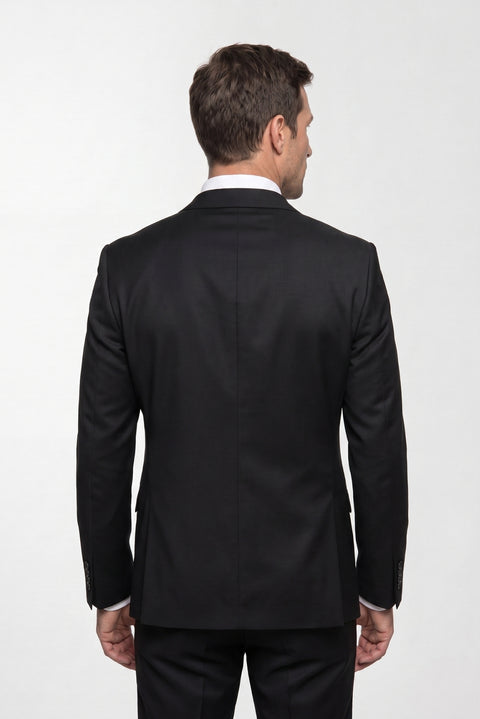 Black 7 Drop Slim Fit Narrow Cut Seasonal Suit