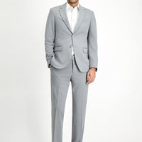 Açık Gri 7 Drop Slim Fit Dar Kesim Mevsimlik Takım Elbise