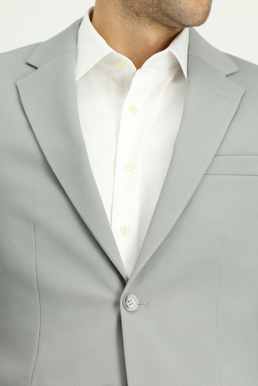 Açık Gri Slim Fit Dar Kesim Klasik Takım Elbise