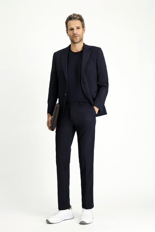  Koyu Lacivert Regular Fit Klasik Takım Elbise
