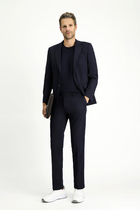 Koyu Lacivert 6 Drop Regular Fit Standart Kesim Mevsimlik Takım Elbise