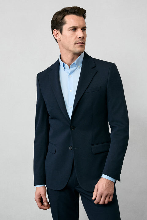 Koyu Lacivert 7 Drop Slim Fit Dar Kesim Mevsimlik Takım Elbise