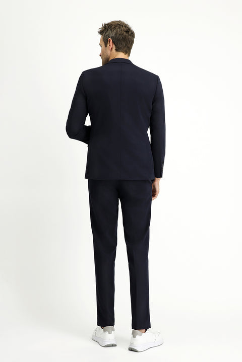 Koyu Lacivert 6 Drop Regular Fit Standart Kesim Mevsimlik Takım Elbise