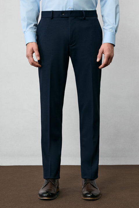 Koyu Lacivert 7 Drop Slim Fit Dar Kesim Mevsimlik Takım Elbise