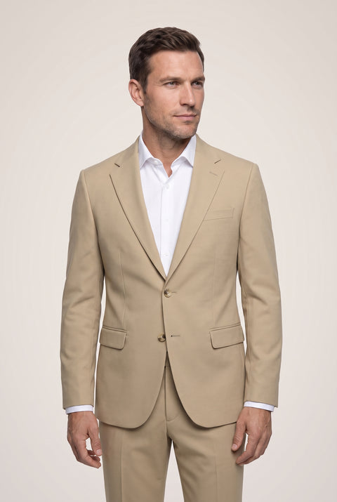 Açık Bej 4 Drop Relaxed Fit Rahat Kesim Mevsimlik Takım Elbise