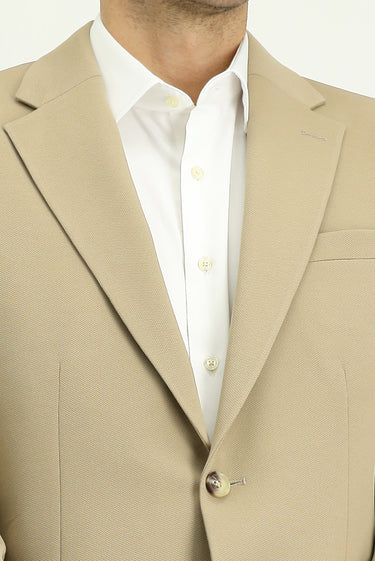 Açık Bej Slim Fit Dar Kesim Klasik Takım Elbise