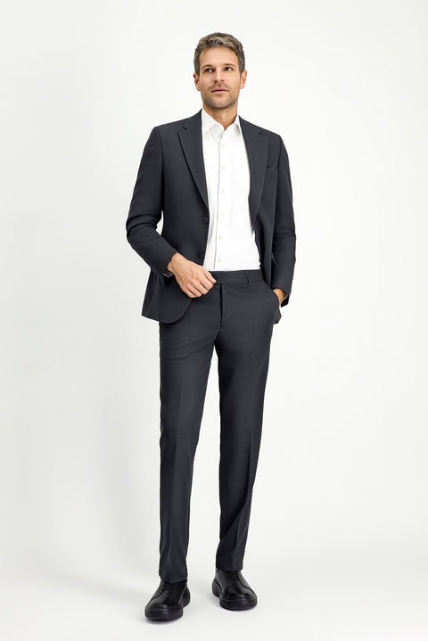 Koyu Antrasit 7 Drop Slim Fit Dar Kesim Mevsimlik Takım Elbise