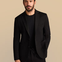 Siyah Super Slim Fit Ekstra Dar Kesim Beli Lastikli İpli Takım Elbise