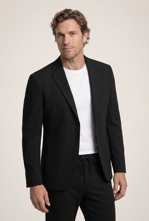 Siyah 7 Drop Super Slim Fit Ekstra Dar Kesim Mevsimlik Beli Lastikli İpli Takım Elbise