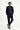 Koyu Lacivert Super Slim Fit Ekstra Dar Kesim Beli Lastikli İpli Takım Elbise