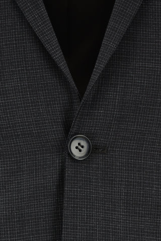  Koyu Kahve Super Slim Fit Ekstra Dar Kesim Klasik Desenli Takım Elbise