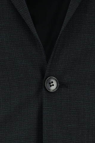  Koyu Antrasit Super Slim Fit Ekstra Dar Kesim Klasik Desenli Takım Elbise