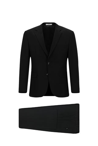  Siyah 7 Drop Slim Fit Dar Kesim Takım Elbise