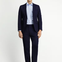 Koyu Lacivert 7 Drop Slim Fit Dar Kesim Klasik Takım Elbise