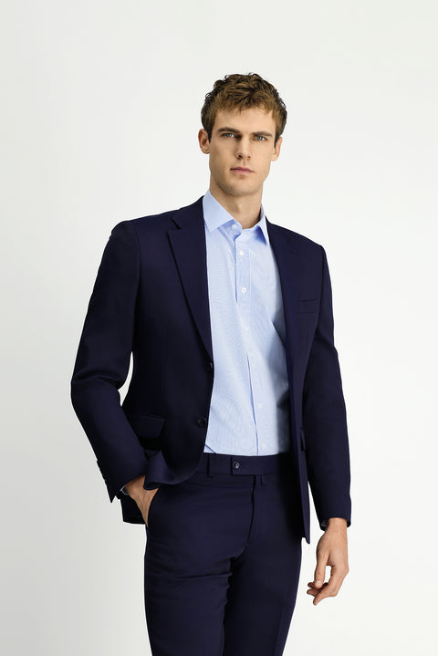 Koyu Lacivert 7 Drop Slim Fit Dar Kesim Takım Elbise