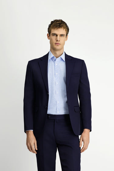 Koyu Lacivert 7 Drop Slim Fit Dar Kesim Klasik Takım Elbise