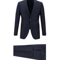 Koyu Lacivert Slim Fit Dar Kesim Klasik Takım Elbise