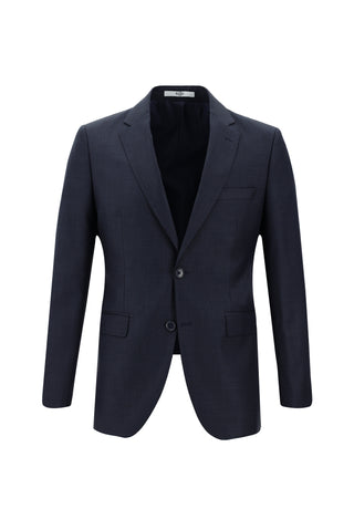  Koyu Lacivert Slim Fit Dar Kesim Klasik Takım Elbise