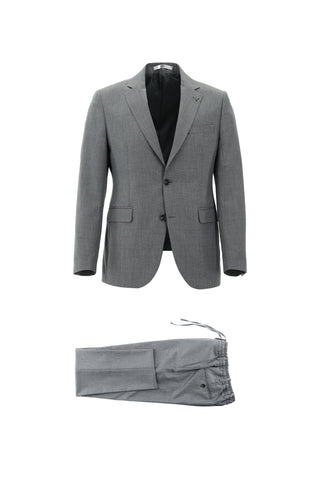  Orta Gri Slim Fit Dar Kesim Klasik Takım Elbise