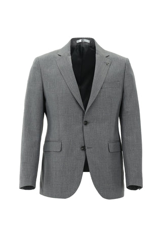  Orta Gri Slim Fit Dar Kesim Klasik Takım Elbise