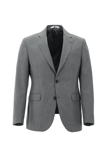 Orta Gri Slim Fit Dar Kesim Klasik Takım Elbise
