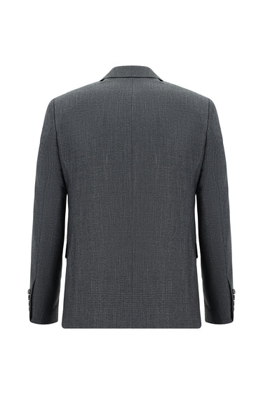  Koyu Füme Slim Fit Dar Kesim Klasik Takım Elbise