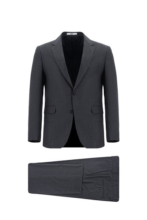 Açık Lacivert 7 Drop Slim Fit Dar Kesim Takım Elbise