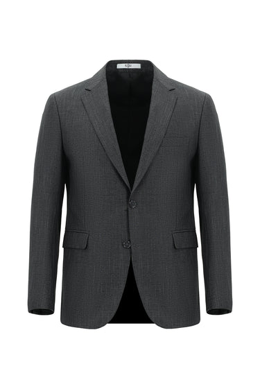 Orta Antrasit Slim Fit Dar Kesim Klasik Takım Elbise