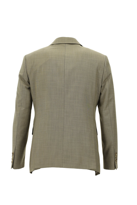 Orta Vizon 7 Drop Slim Fit Dar Kesim Desenli Takım Elbise