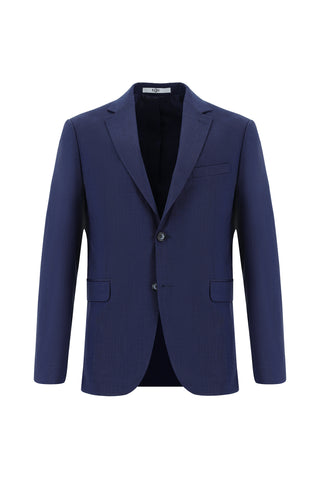  Koyu Lacivert Slim Fit Dar Kesim Klasik Takım Elbise